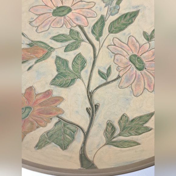 Vintage Enamelware Brass Pedestal Bowl - Picture 3 of 6